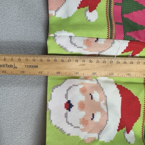 Ugly Christmas Men's Blazer XL (46-48) Pink Green Santa Reindeer Holiday Party - Picture 13 of 16